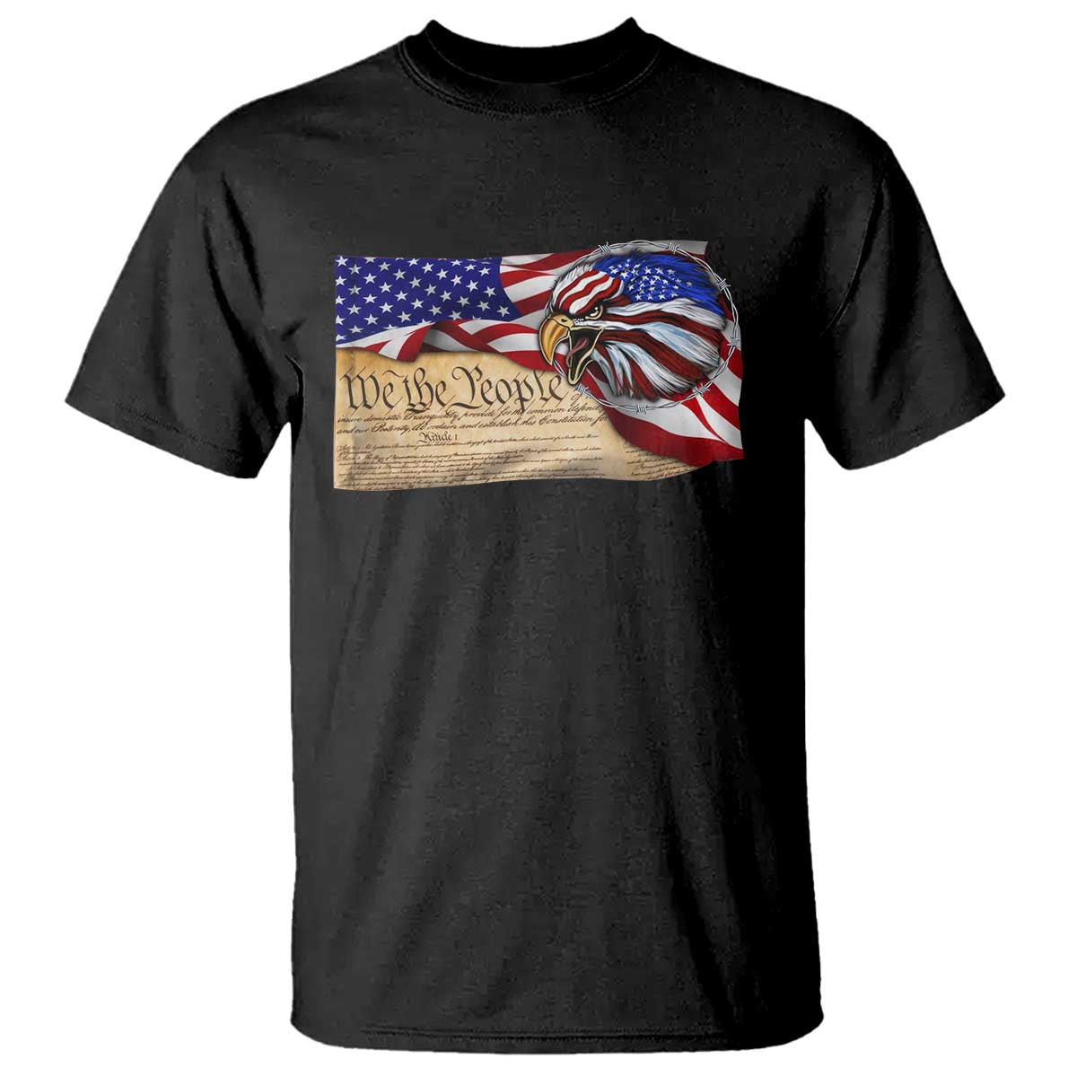 American Patriotic We The People Eagle T Shirt - Wonder Print Shop