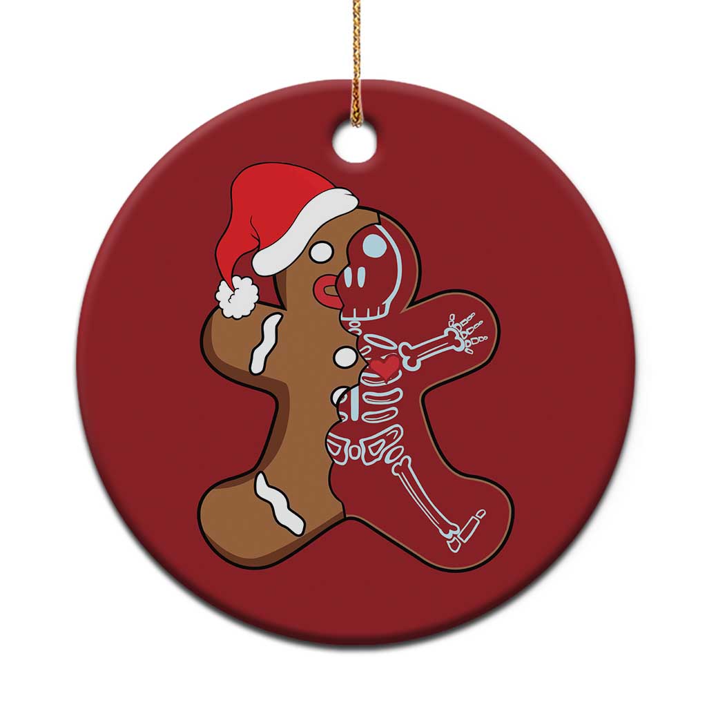 Funny Christmas Gingerbread Skeleton X-Ray Tech Nurse Christmas Ornament - Wonder Print Shop