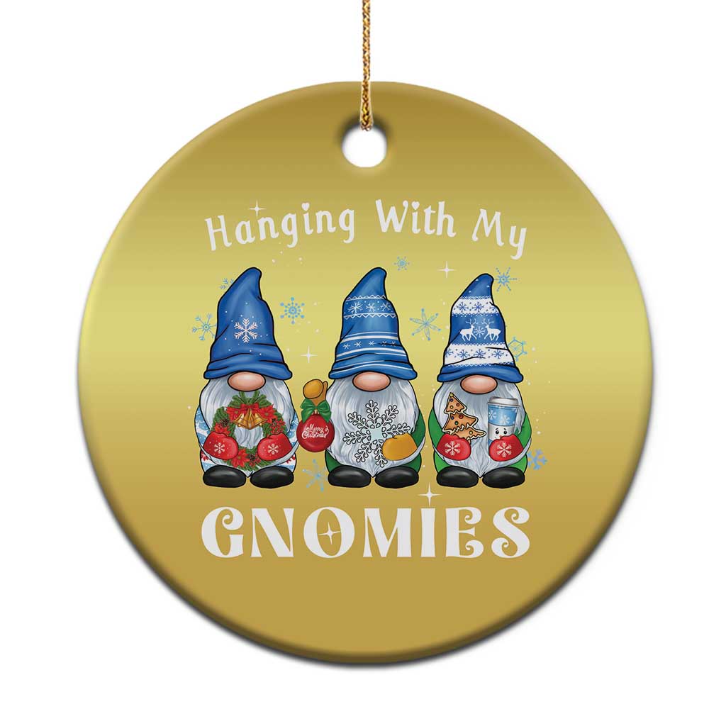 Cute Xmas Gnome Christmas Ornament Hanging With My Gnomies - Wonder Print Shop