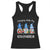 Hanging With My Gnomies Cute Xmas Gnome Racerback Tank Top