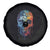 Autism Awareness Cool Puzzle Skull Spare Tire Cover