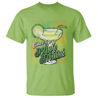 Men's lime green graphic T-shirt with lime drink and 'DRINKO BITCHACHOS' text