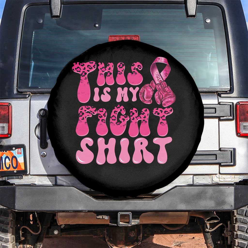 Breast Cancer Spare Tire Cover This Is My Fight Warrior Boxing Gloves