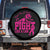 Pink Breast Cancer Spare Tire Cover Fight Like A Lion Roar For A Cure