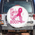 Breast Cancer Spare Tire Cover Give Cancer The Boot Cowgirl Western Cowboy