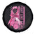 Breast Cancer Spare Tire Cover Fight Like A Girl Pink American Flag