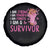 Pink Breast Cancer Spare Tire Cover I Am A Survivor Strong Powerful Fearless