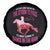 Breast Cancer Spare Tire Cover Pink Horse Racing Learning To Dance In The Rain