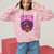 Pink Breast Cancer Warrior Sweatshirt Fight Like A Queen - Wonder Print Shop