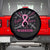 Breast Cancer Warrior Spare Tire Cover Love Fight Strength Hope Arrow Pink Ribbon