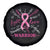 Breast Cancer Warrior Spare Tire Cover Love Fight Strength Hope Arrow Pink Ribbon