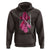 Pink Breast Cancer Hoodie I Am Warrior American Flag - Wonder Print Shop