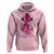 Pink Breast Cancer Hoodie I Am Warrior American Flag - Wonder Print Shop