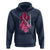 Pink Breast Cancer Hoodie I Am Warrior American Flag - Wonder Print Shop