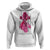 Pink Breast Cancer Hoodie I Am Warrior American Flag - Wonder Print Shop