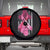 Pink Breast Cancer Spare Tire Cover I Am Warrior American Flag