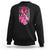 Pink Breast Cancer Sweatshirt I Am Warrior American Flag - Wonder Print Shop