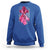 Pink Breast Cancer Sweatshirt I Am Warrior American Flag - Wonder Print Shop