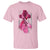 Pink Breast Cancer T Shirt I Am Warrior American Flag - Wonder Print Shop