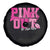 Breast Cancer Spare Tire Cover Pink Out Go Fight Win American Football