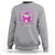 Breast Cancer Halloween Sweatshirt In October We Wear Pink Cute Pink Ghost - Wonder Print Shop