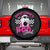 Halloween Breast Cancer Is Boo Sheet Spare Tire Cover Groovy Cute Pink Ghost