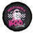 Halloween Breast Cancer Is Boo Sheet Spare Tire Cover Groovy Cute Pink Ghost