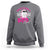 Halloween Breast Cancer Is Boo Sheet Sweatshirt Groovy Cute Pink Ghost - Wonder Print Shop