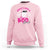 Halloween Breast Cancer Is Boo Sheet Sweatshirt Groovy Cute Pink Ghost - Wonder Print Shop