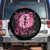 Breast Cancer Halloween Spare Tire Cover In October We Wear Pink Witch