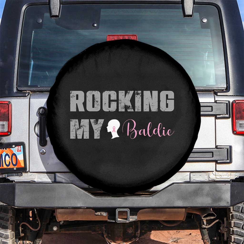 Breast Cancer Chemotherapy Spare Tire Cover Rocking My Baldie Slay Bald Lady