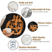 Halloween Math Teacher Pi Pumpkin Throw Blanket - Wonder Print Shop