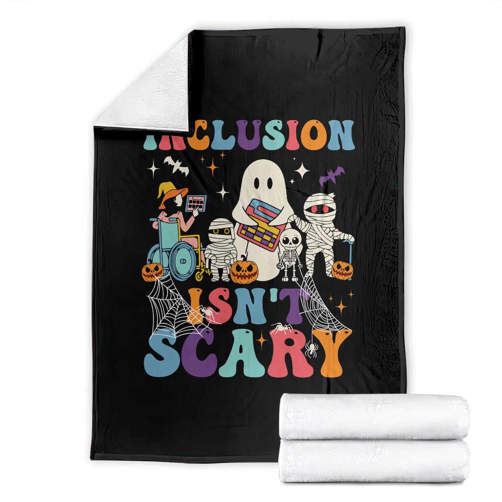 Special Teacher Halloween Throw Blanket Inclusion Isn't Scary - Wonder Print Shop