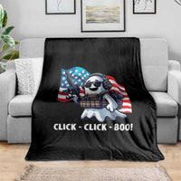 Halloween Veteran Throw Blanket Click Click Boo Army - Wonder Print Shop