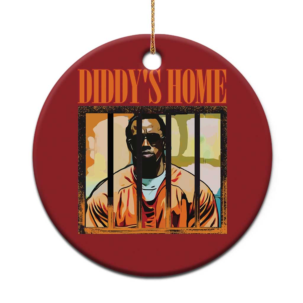 Funny Diddy's Home Diddy Party Christmas Ornament - Wonder Print Shop