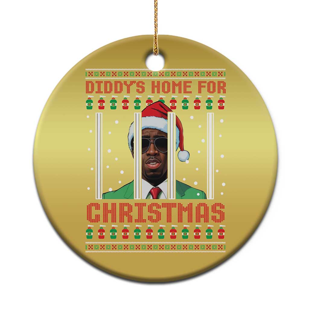 Funny Dirty Xmas Christmas Ornament Diddy's Home For Christmas Diddy Party - Wonder Print Shop