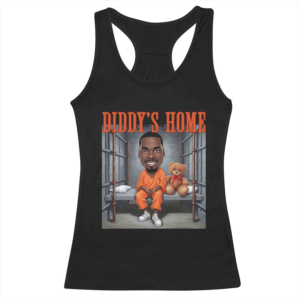 Funny Xmas Diddy Party Diddy Home Racerback Tank Top