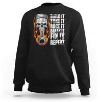 Racing Car Sweatshirt Build It Tune It Race It Break It