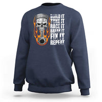 Racing Car Sweatshirt Build It Tune It Race It Break It