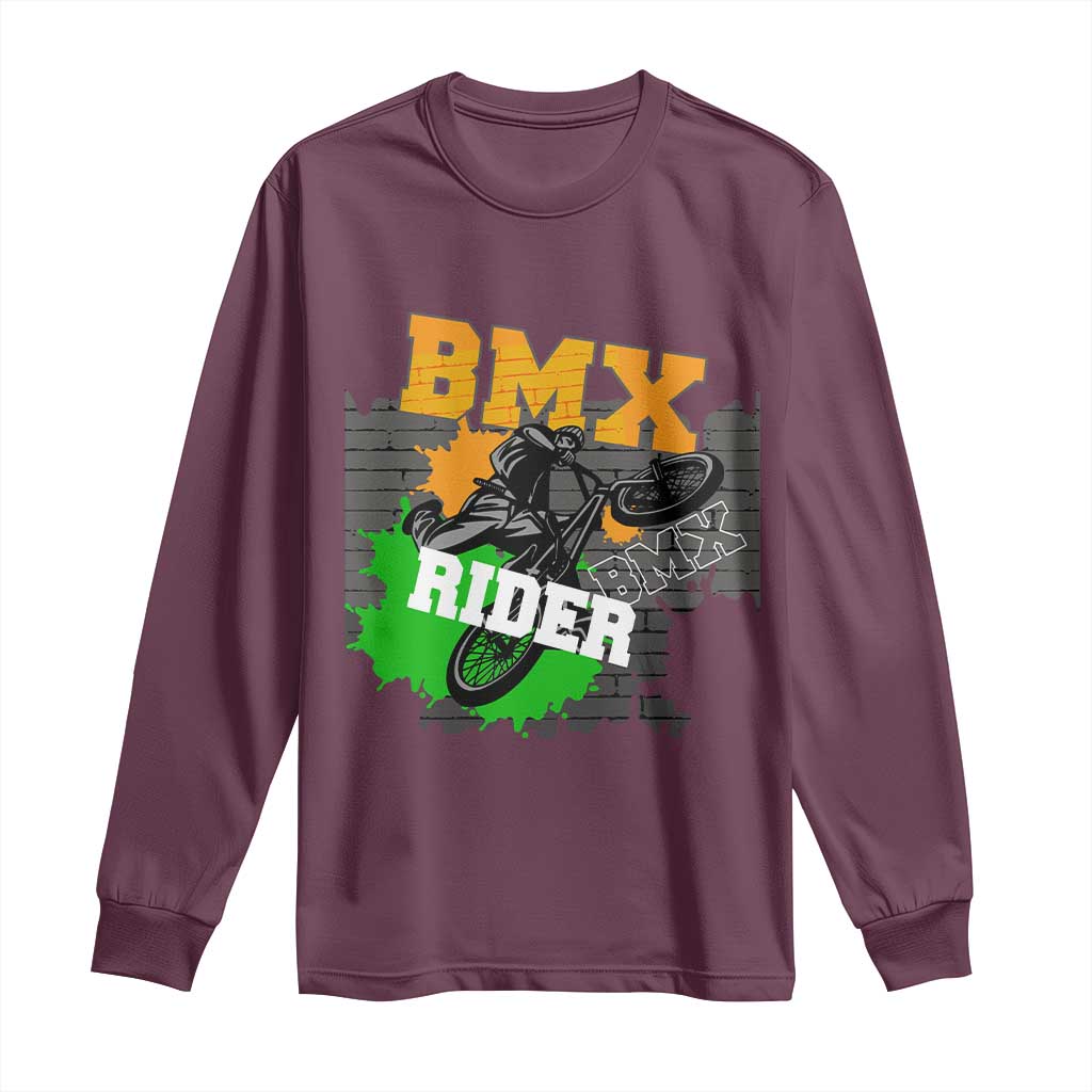 BMX Rider Cyclist Bicycle Long Sleeve Shirt