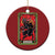 Xmas Krampus Christmas Ornament American Traditional Tarot Card - Wonder Print Shop