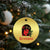 Horror Christmas Female Krampus Christmas Ornament - Wonder Print Shop