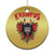 Xmas Krampus Christmas Ornament Season Greeting Coquette Bow Krampus - Wonder Print Shop