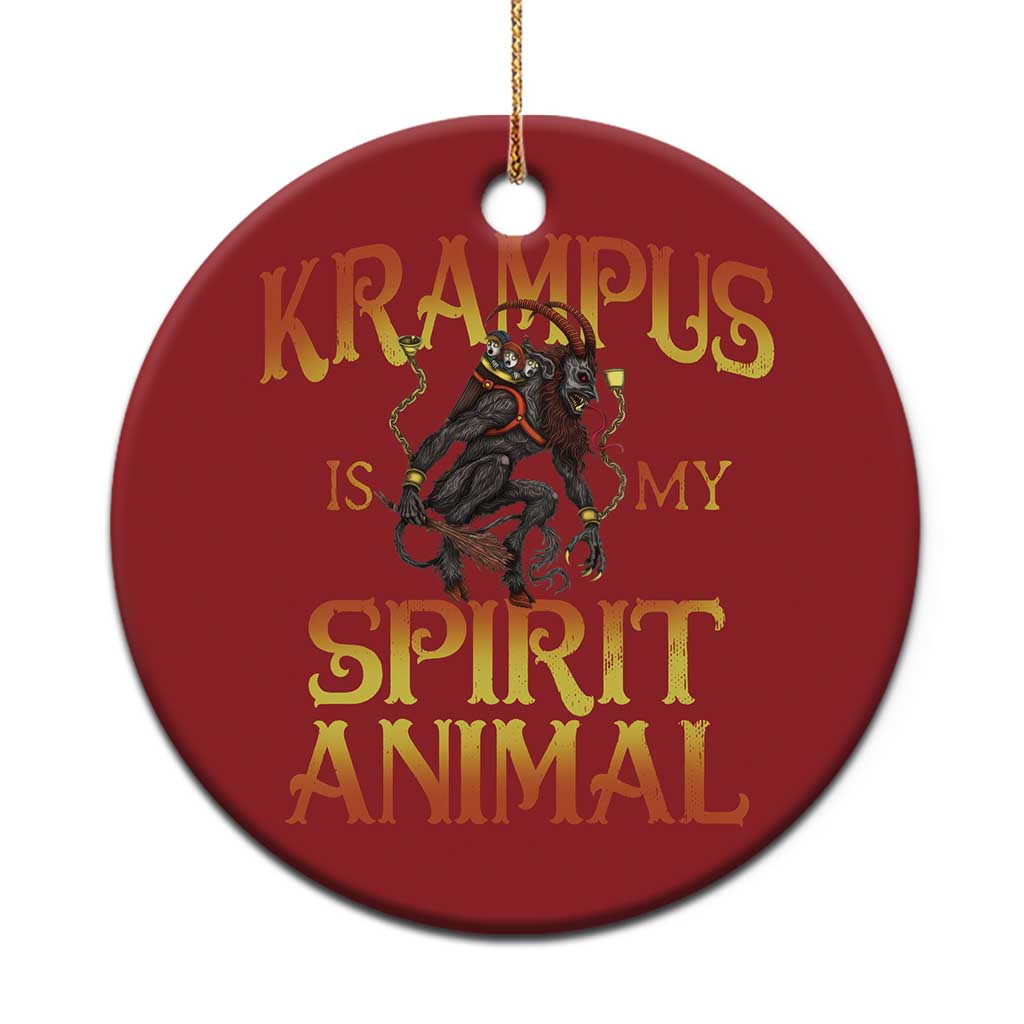 Xmas Krampus is My Spirit Animal Christmas Ornament - Wonder Print Shop