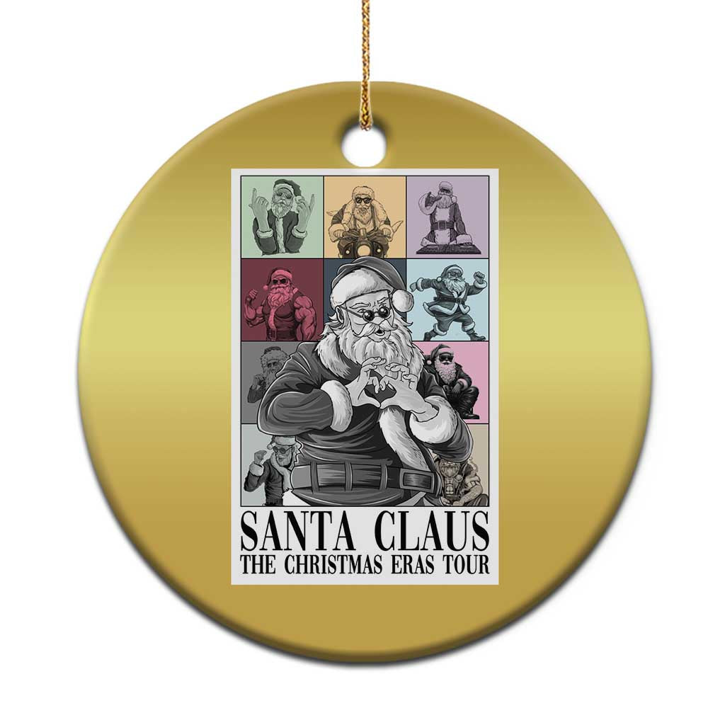 Funny Santa Claus The Christmas Eras Tours Christmas Ornament - Wonder Print Shop