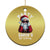 Funny Xmas Party Christmas Ornament Like Santa's Not Watching Santa Sunglass - Wonder Print Shop