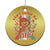 Groovy Xmas Skateboard Christmas Ornament Can't Catch Me Gingerbread Boy - Wonder Print Shop