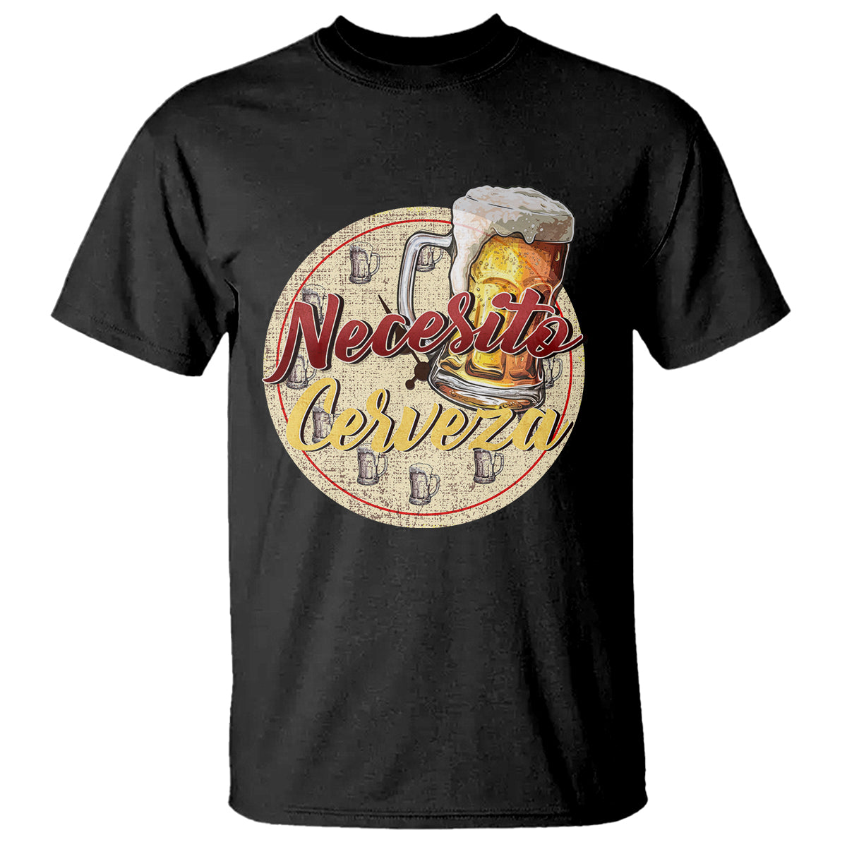 Mexican Drinking T Shirt Necesito Cerveza Mexico Beer Lover