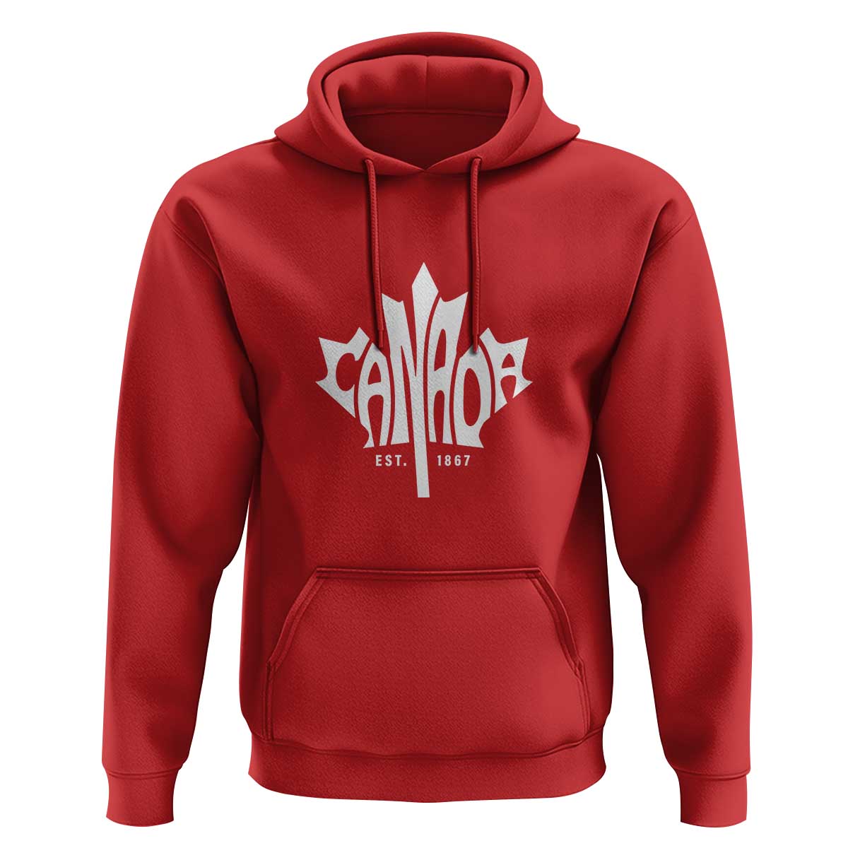 Canada Est. 1867 Maple Leaf Hoodie - Wonder Print Shop