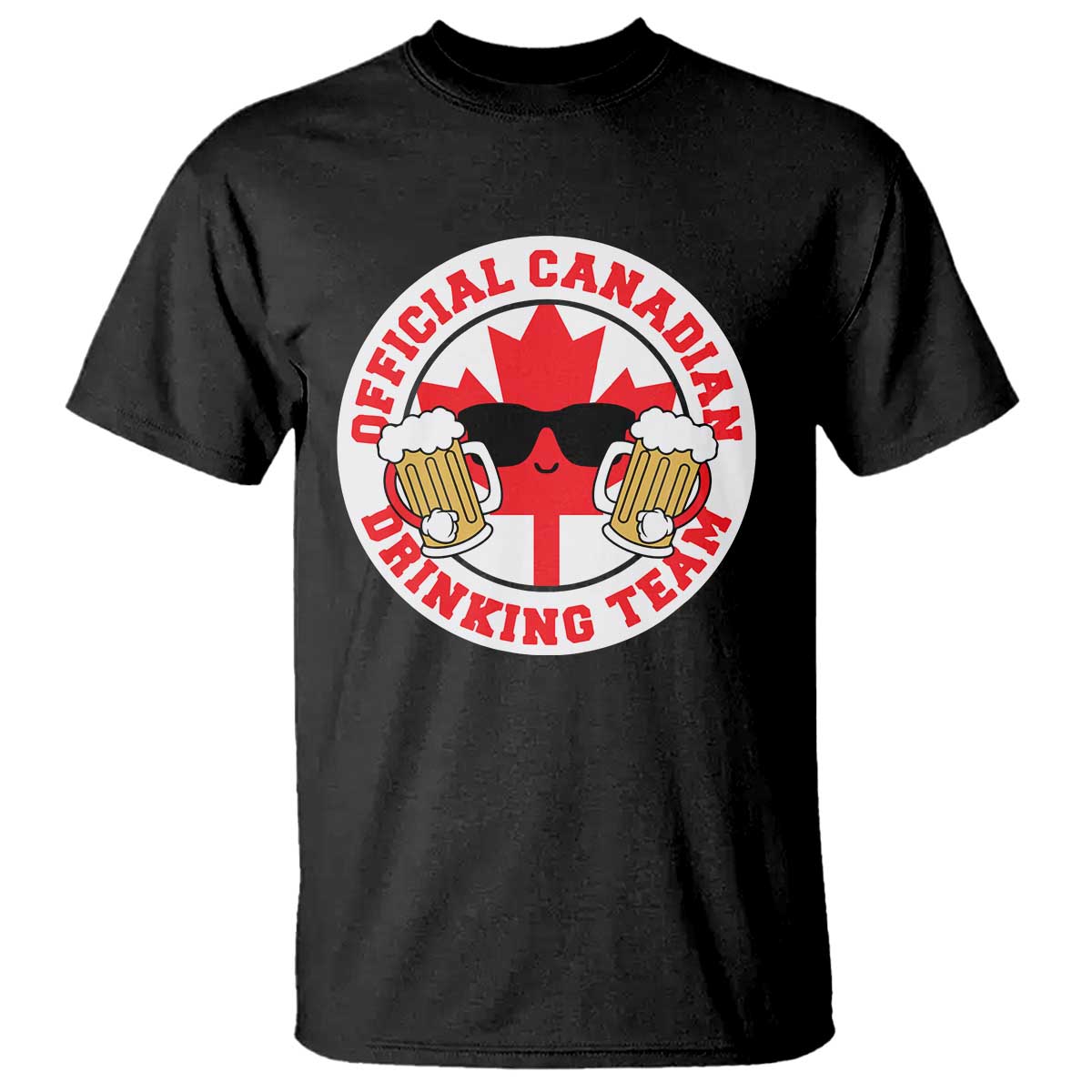 Canada Beer Lover T Shirt Official Canadian Drinking Team - Wonder Print Shop